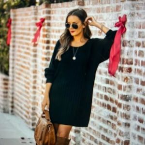 Vici Collection Ribbed Sweater Dress